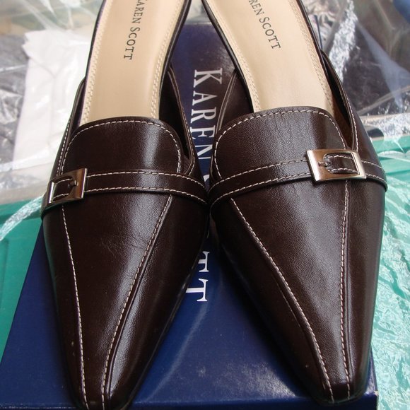 Women's Karen Scott Y2K kitten heel mules - Picture 1 of 6